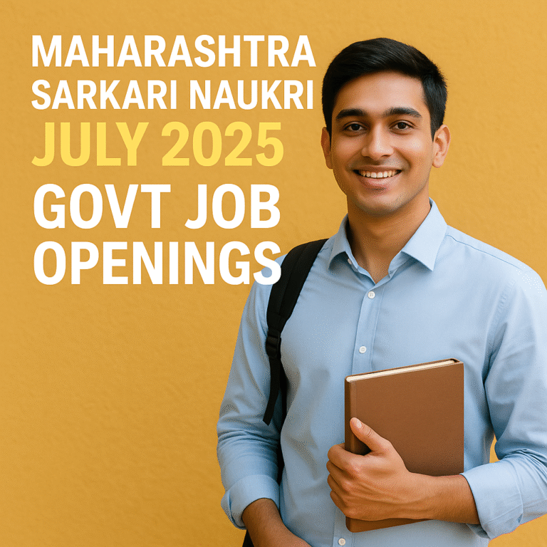 Maharashtra Sarkari Naukari July 2025 Govt Job Openings