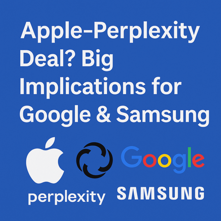 Apple–Perplexity Deal? Big Implications for Google & Samsung