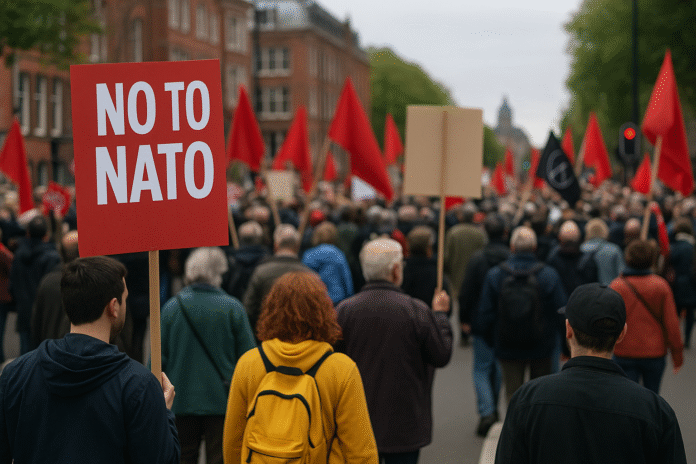 Anti-NATO Protests in The Hague Before Summit
