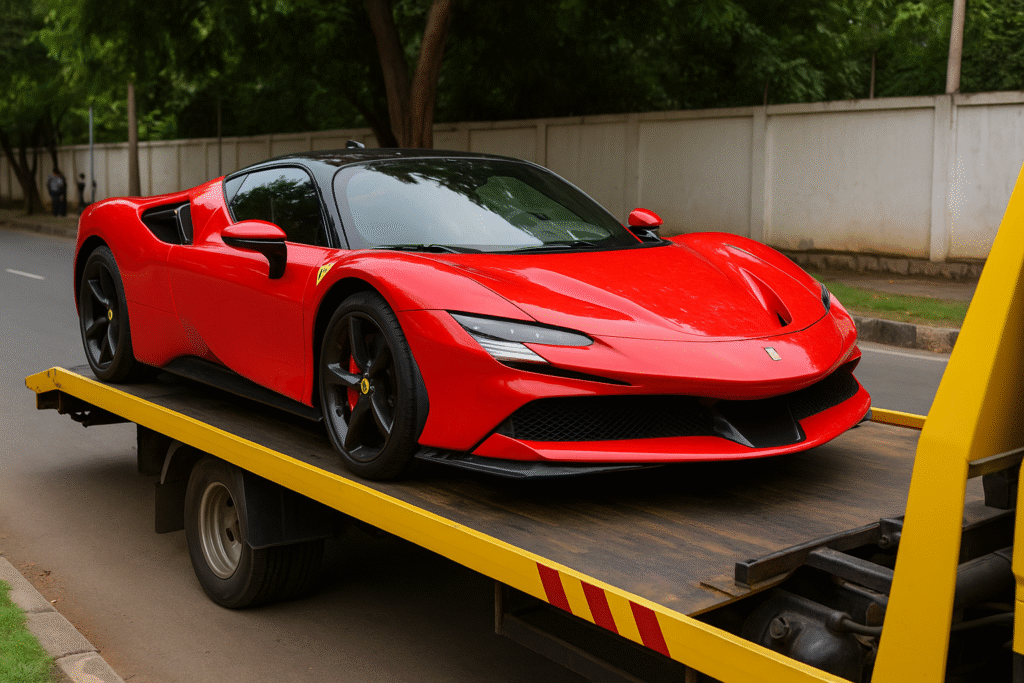 Ferrari Fined ₹1.4 Cr in Bengaluru for Road Tax Evasion