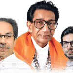 Uddhav Thackeray addressing a public rally, emphasizing Thackeray family's legacy and Maharashtra's cultural identity.