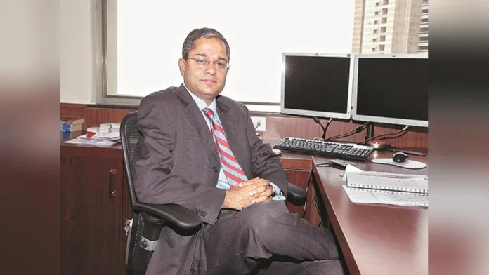 Rajiv Anand, newly appointed CEO of IndusInd Bank, addressing media on plans to restore trust and strengthen the bank’s governance.